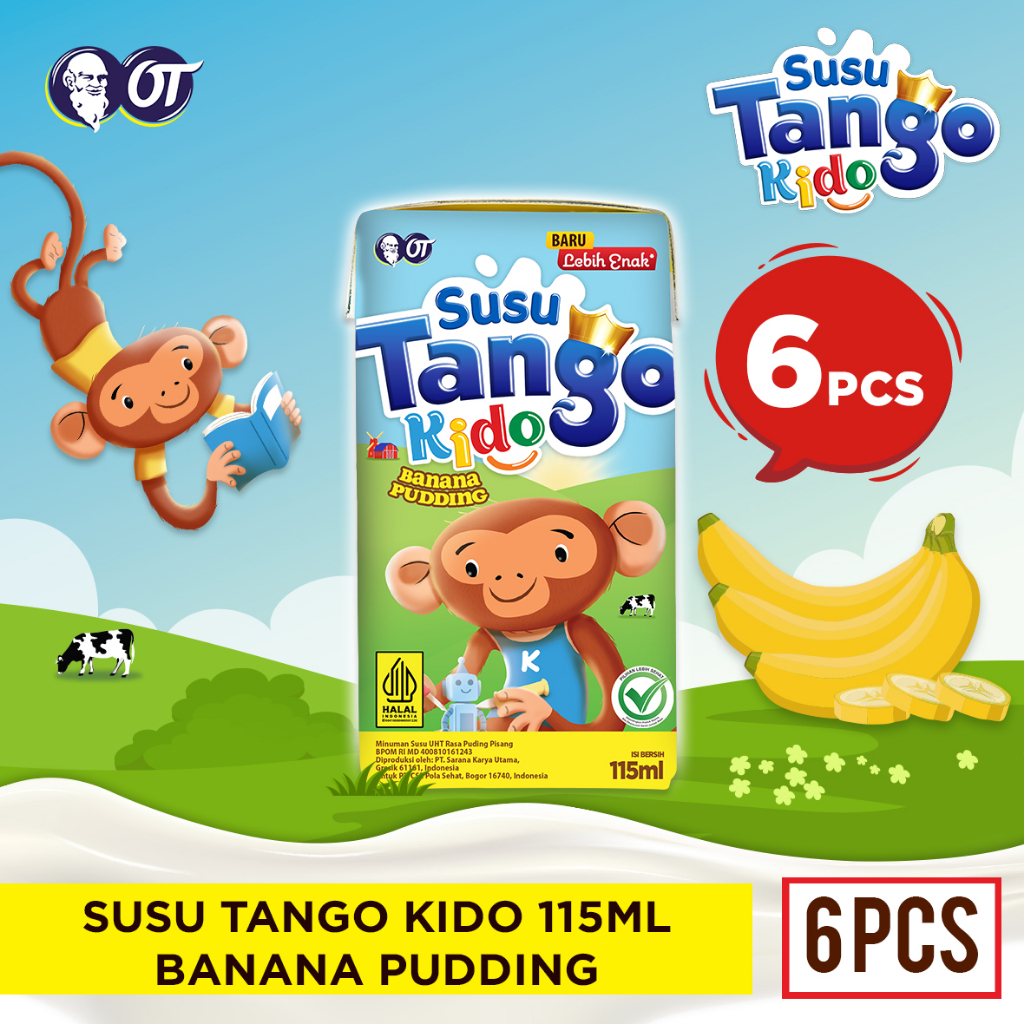 

Susu Tango Kido Banana Pudding 115ml - [6 Pcs]