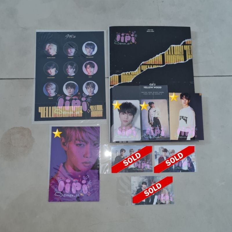 [BACA DESKRIPSI] wts want to sell ready album stray kids skz yellow wood unsealed ver version limite