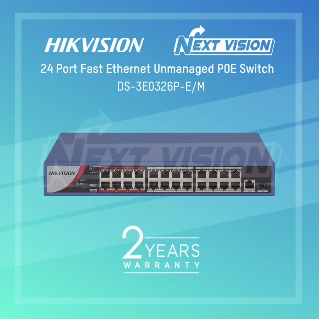 DS-3E0326P-E/M - HIKVISION POE SWITCH