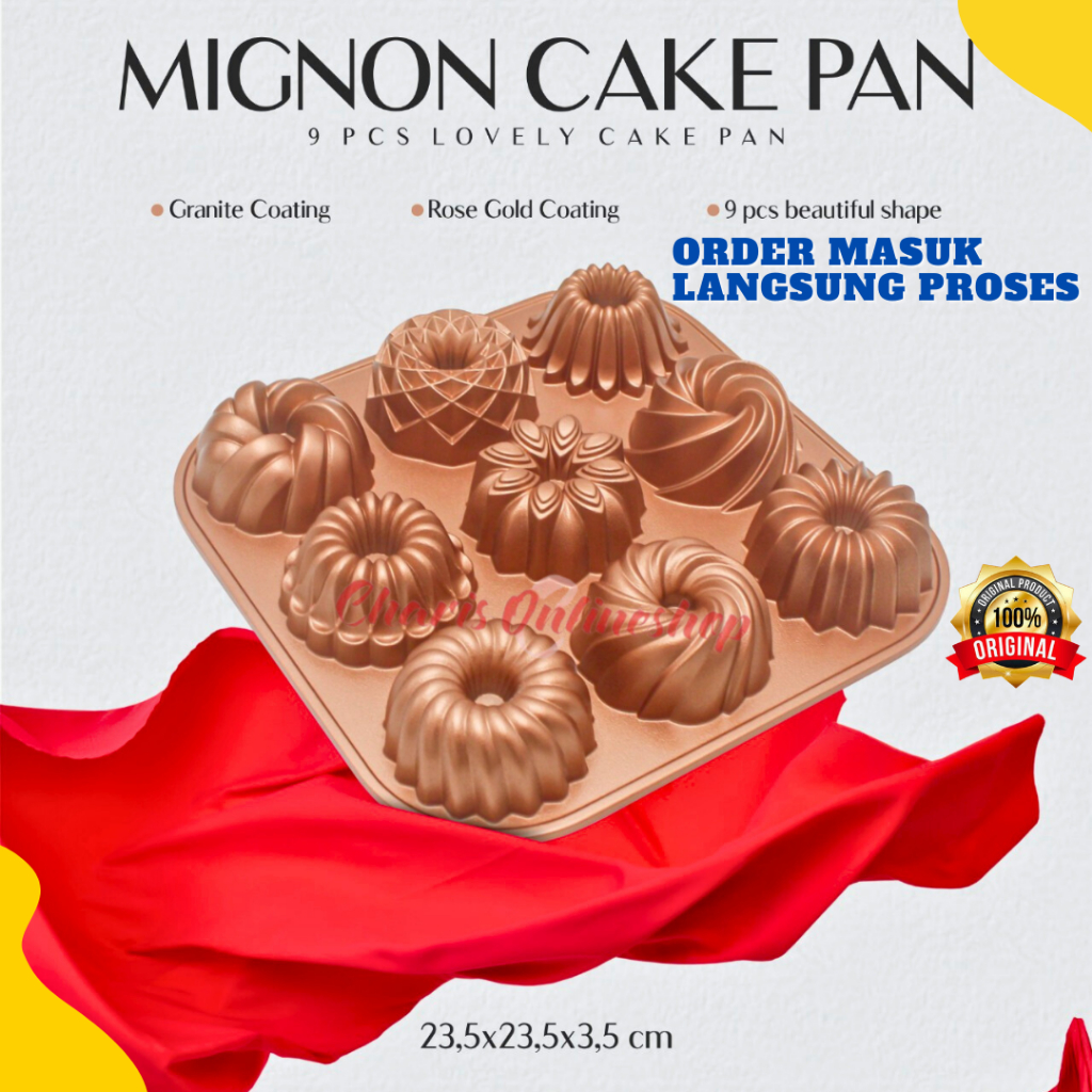 SIGNORA Loyang Sultan Mignon Cake Pan Loyang Kue dan Puding