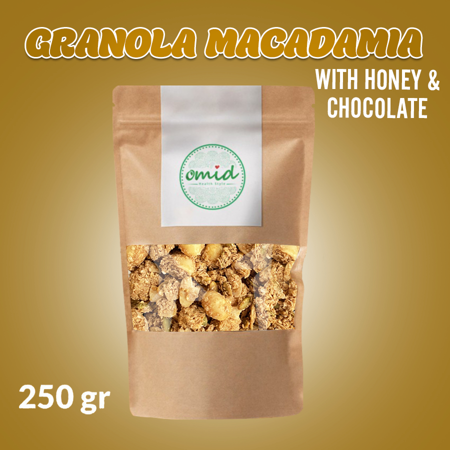 

Granola Macadamia Honey & Chocolate – No Sugar 250gr