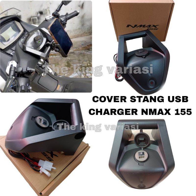 COVER STANG MOTOR NMAX CHARGER USB / COVER TUTUP STANG NMXA NEW/PENUTUP STANG NMAX USB CHARGER/TUTUP