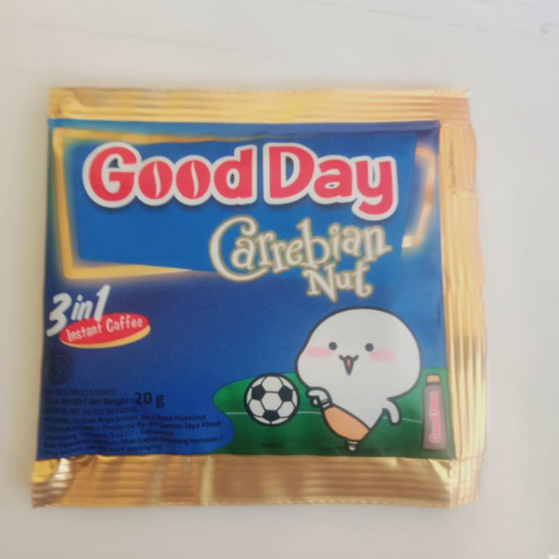 

kopi good day charabian nut 20g satu renteng isi10 psc