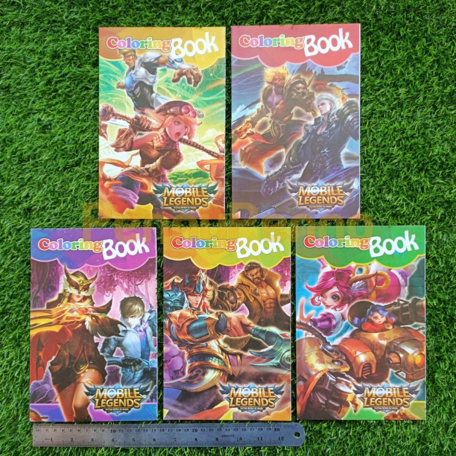 Buku Mewarnai Cowok Motif Spidermen / Tobot / Naruto / Boruto / Mobile Legends / Perahu