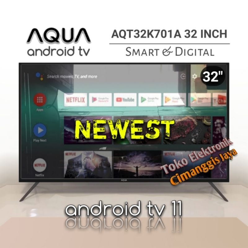 smart tv led Aqua 32 inch android digital