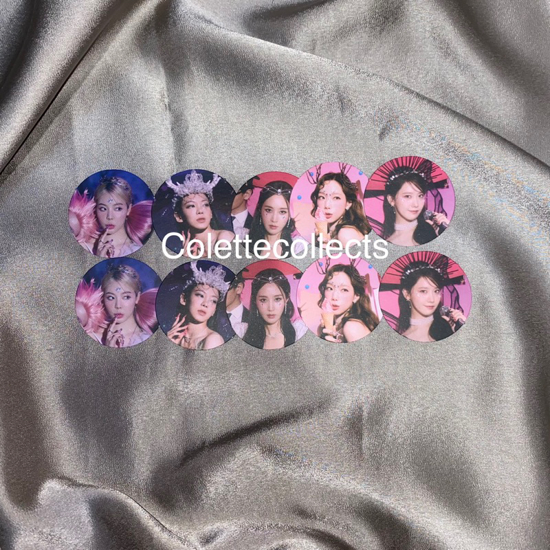 Ttakji Circle Card Photocard SNSD (Sunny Hyoyeon Yuri Yoona Taeyeon)