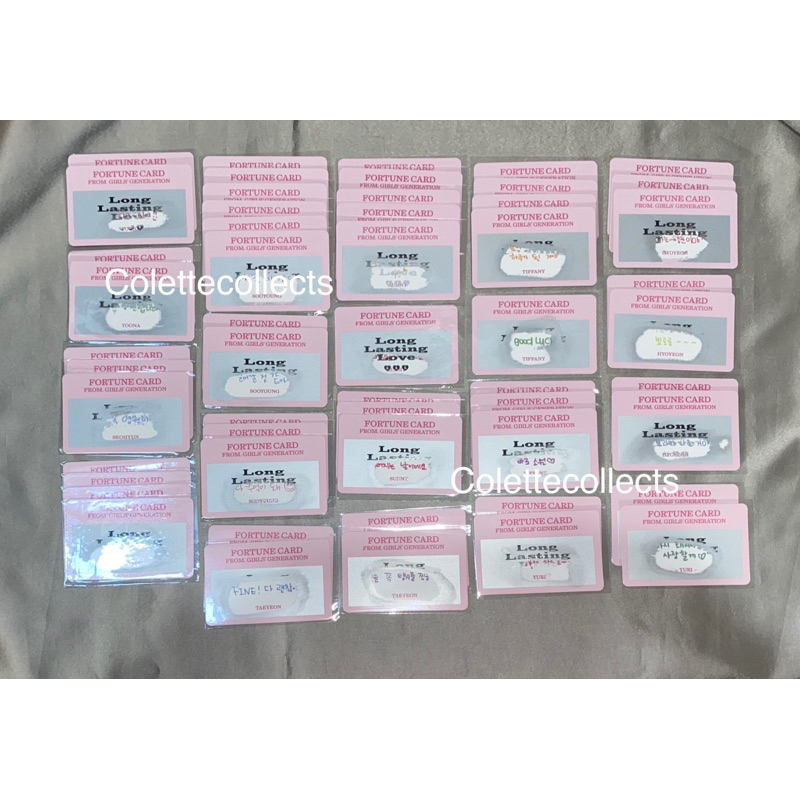 Photocard Scratch SNSD Original (Taeyeon Sunny Yoona Sooyoung Seohyun Yuri Hyoyeon Tiffany)