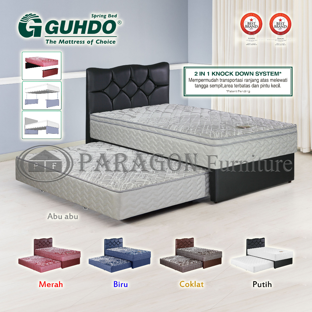 Guhdo Spring bed 2in1 Standard PTKD 090, 100, 120, 140, 160, 180 HB Lavela Full set