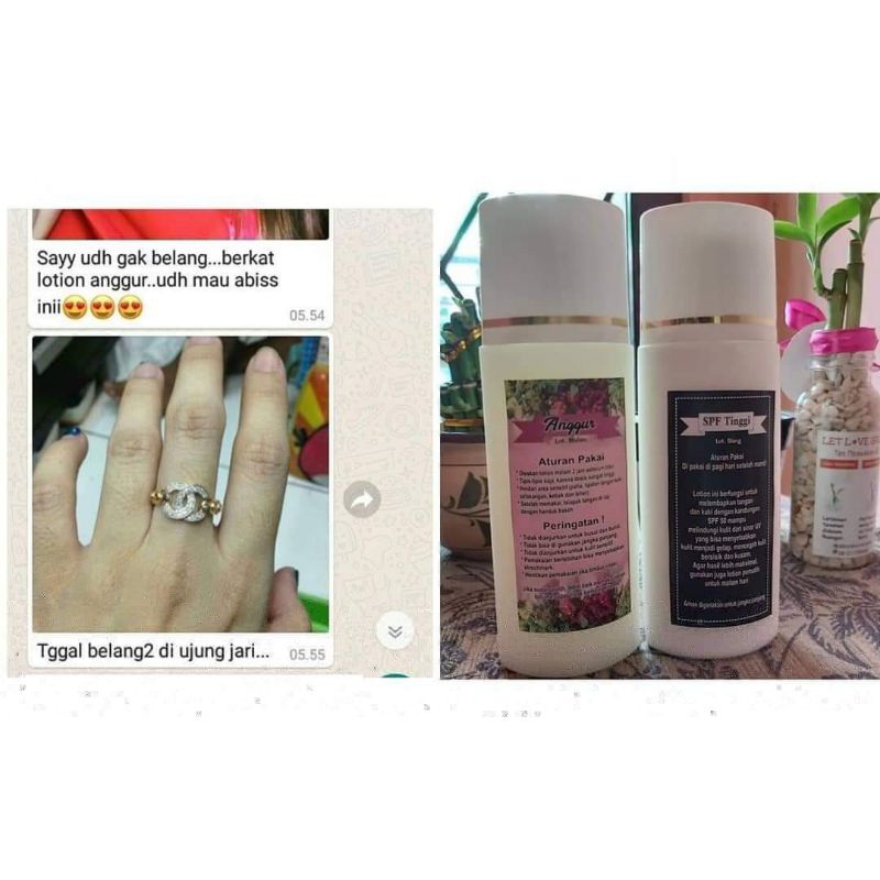 HB LOTION ANGGUR KLOBE 004001 - HB SIANG MALAM WHITENING SUPER