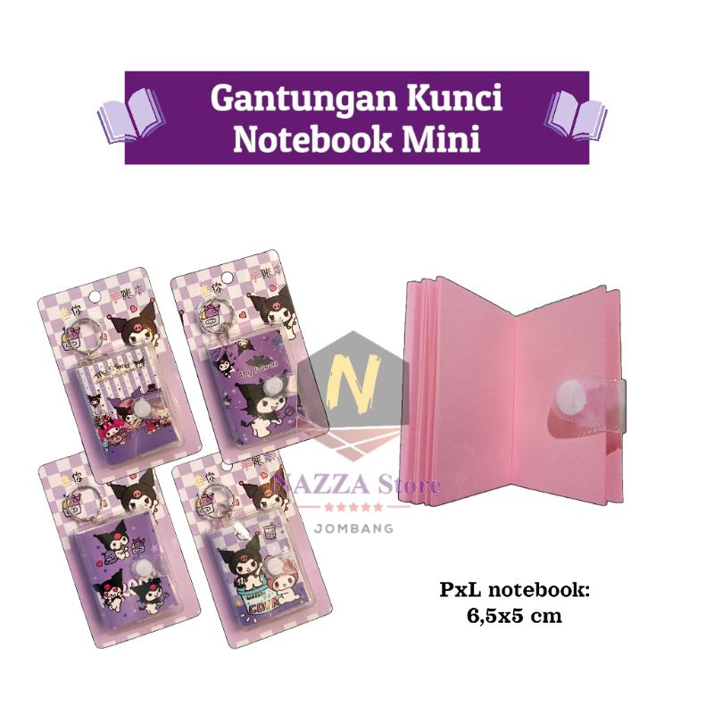 

Gantungan Kunci Notebook Mini Kuromi 1 pcs