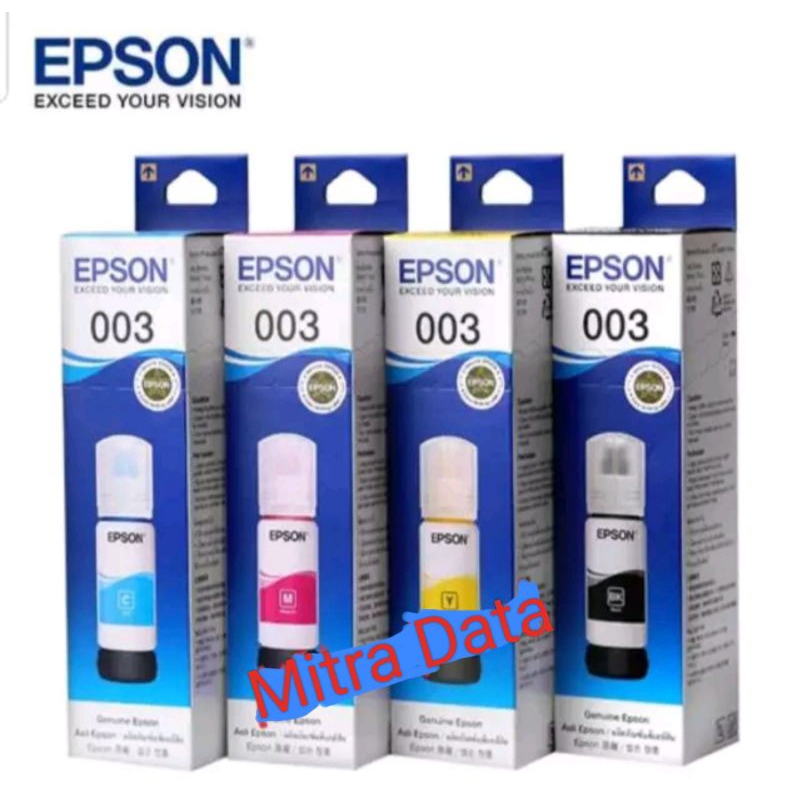 Tinta Epson 003 Original Untuk Epson L3210 L1210 L3250 L3110 L3105