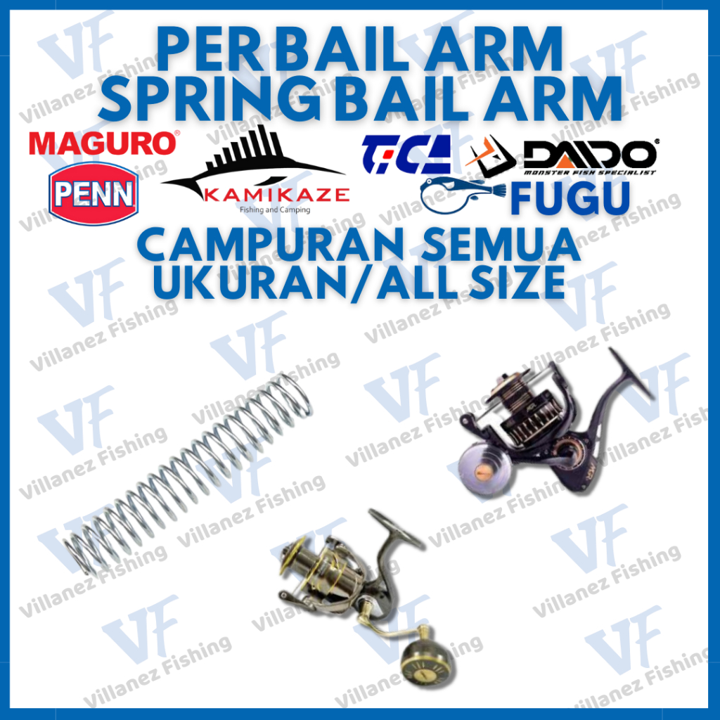 Sparepart reel pancing Per/spring Bailarm/Perr Tekan/Perr Spirall/Per Buka Tutup Reel Pancing CAMPUR