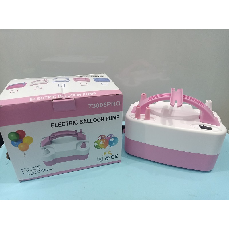 Mesin Pompa Balon Elektrik 4 Lubang + Pengikat Balon Multifungsi  / Mesin Tiup Balon / Alat Pompa Ba