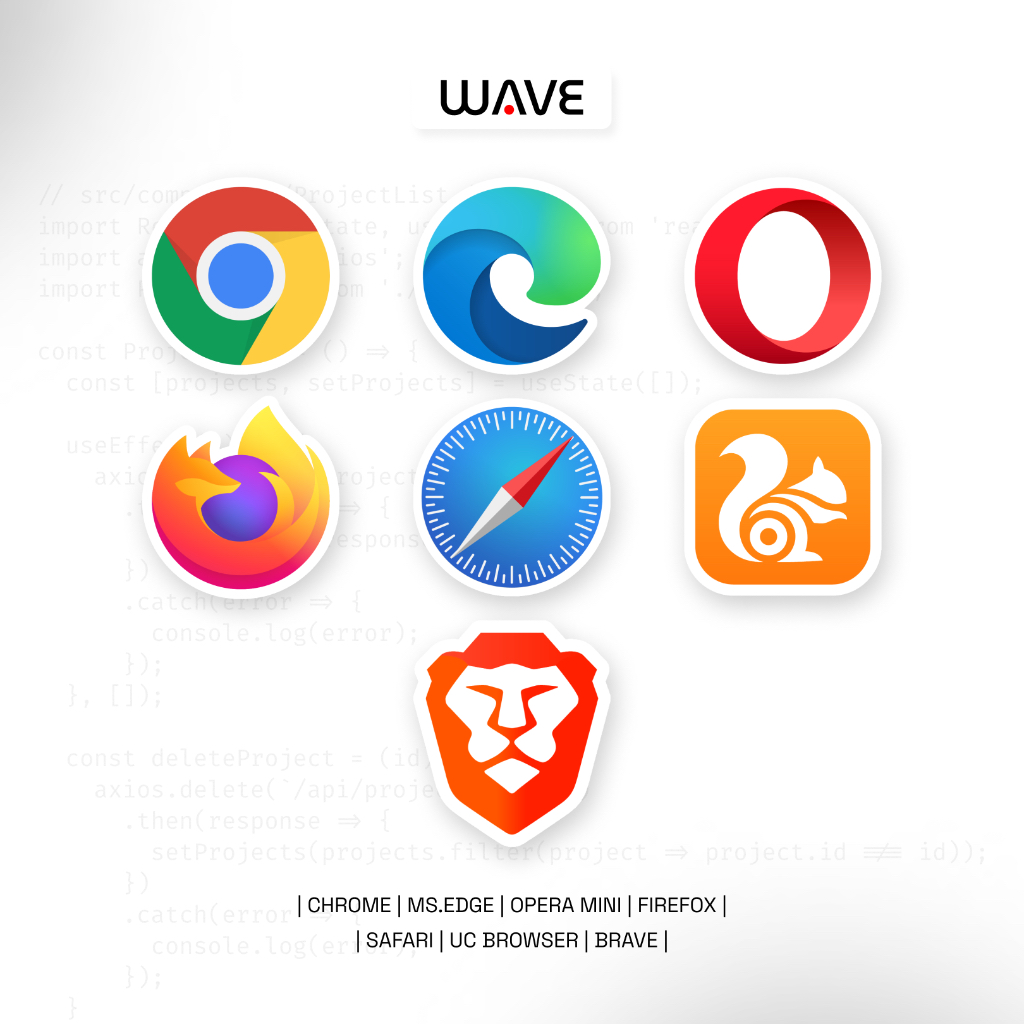 

Cutting Sticker Vinyl IT Web Browser Waterproof - Chrome / UC / Edge / Opera / Firefox / Brave / Safari Satuan