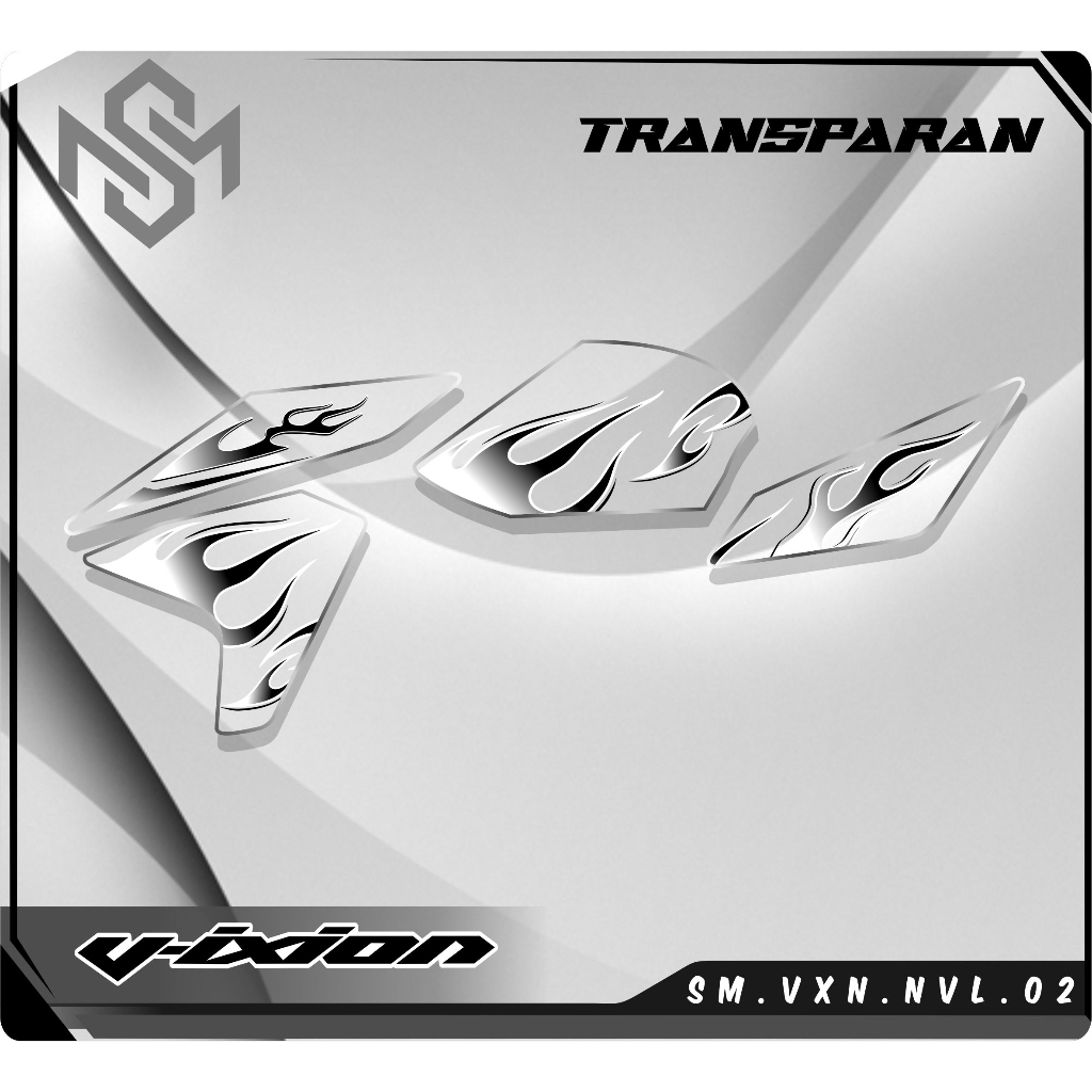 Stiker Striping Decal Transparan Vixion Nvl - Sticker Yamaha Vixion Aksesoris Body Motor SM02