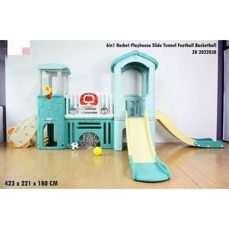 Playhouse combination playground JUMBO taman bermain anak perosotan terowongan