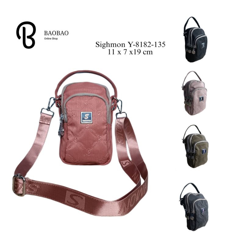 ［COD］- BAOBAO Tas Sighmon Y-8182-135 Athena Tas Sighmon 2 Fungsi