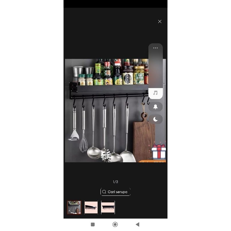 Rak bumbu gantung minimalis