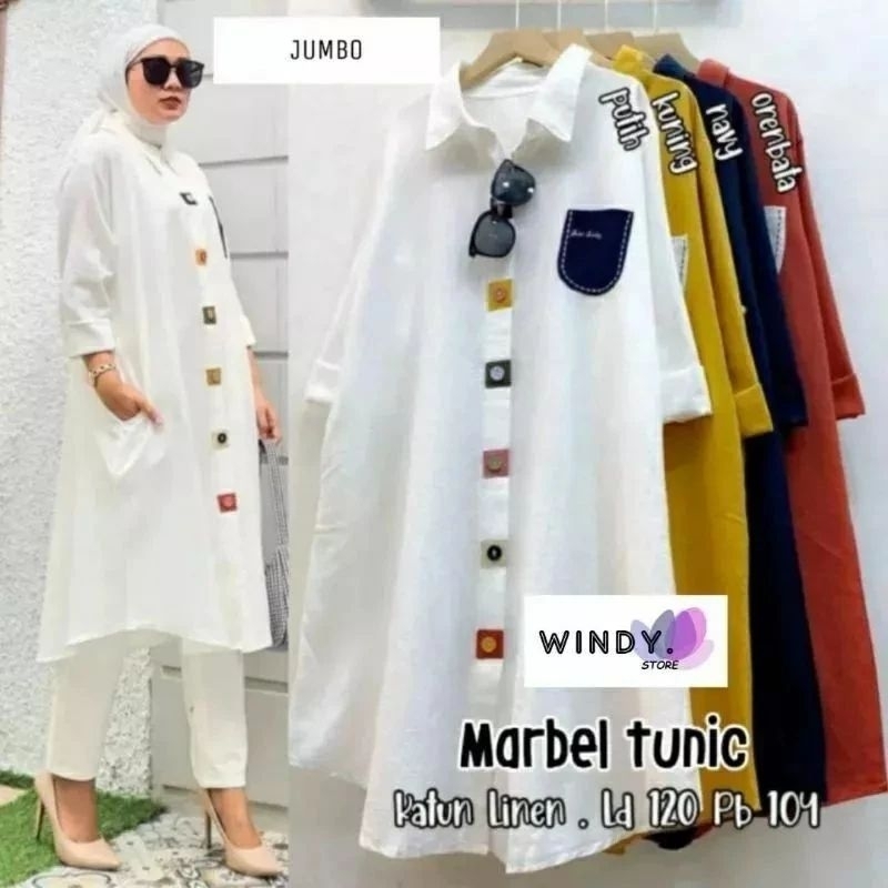 LONG TUNIK WANITA/MARBEL TUNIK/ Tunik Wanita Kekinian / Kombinasi Tunik / Tunik Wanita Kekinian / Tu
