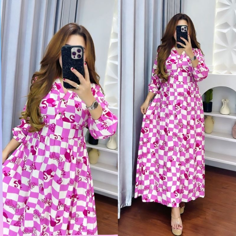 COD // KEYLA LONG DRESS BY DST COLLECTION // DRESS TERBARU DST // DRESS LENGAN PANJANG DST // DRESS 