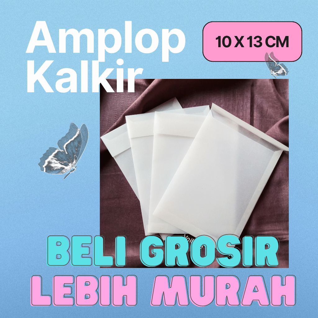 

AKL003 Amplop Kalkir Transparan Premium Undangan Pernikahan | Amplop Souvenir Packaging Online Shop