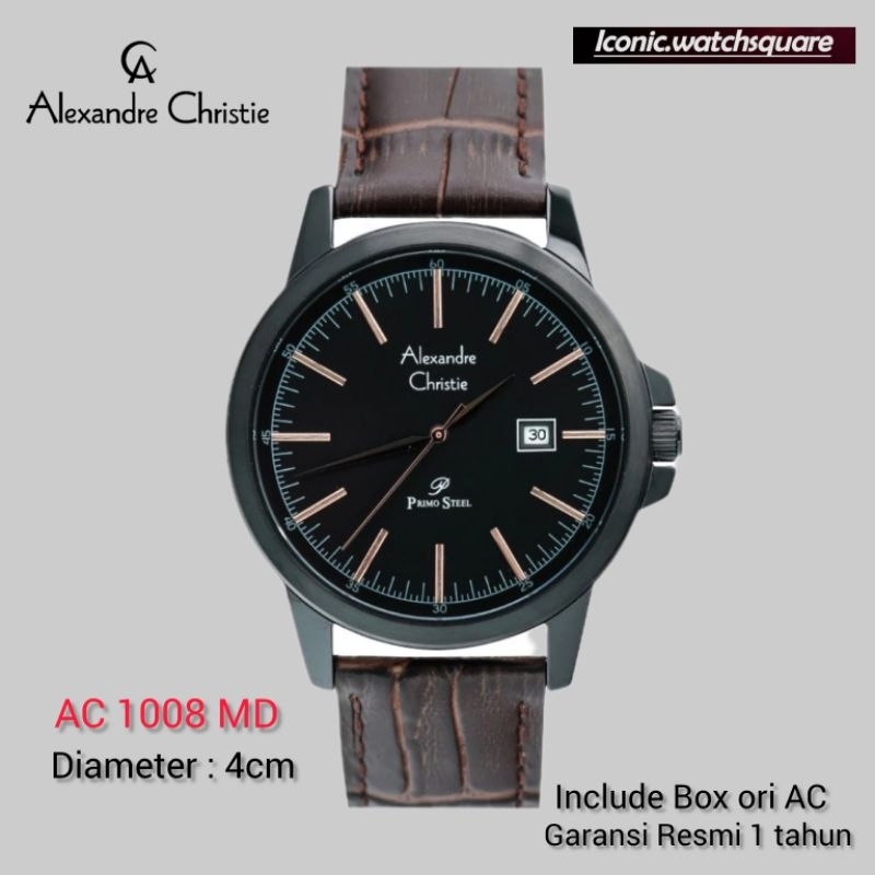 Jam tangan pria Alexandre Christie AC 1008 MD Original