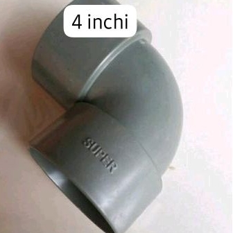 knee 4 inc knie pvc 4 inchi sambungan pipa