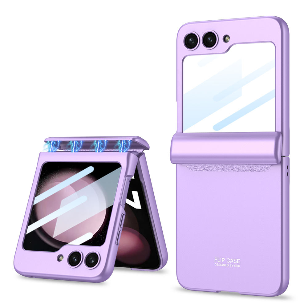 Case Fordable Shell Ultra Thin For Samsung Galaxy Z Flip 6 5 4 With Magnetic Hinge Full Integrated A