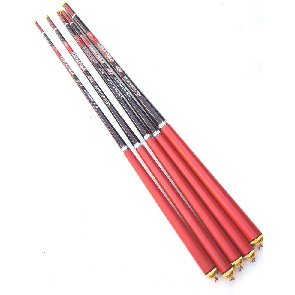 Joran Tegek Oyama Tenka Pole 210 240 270 300 360 450 Carbon Tebal Ruas Panjang Ringan Kuat