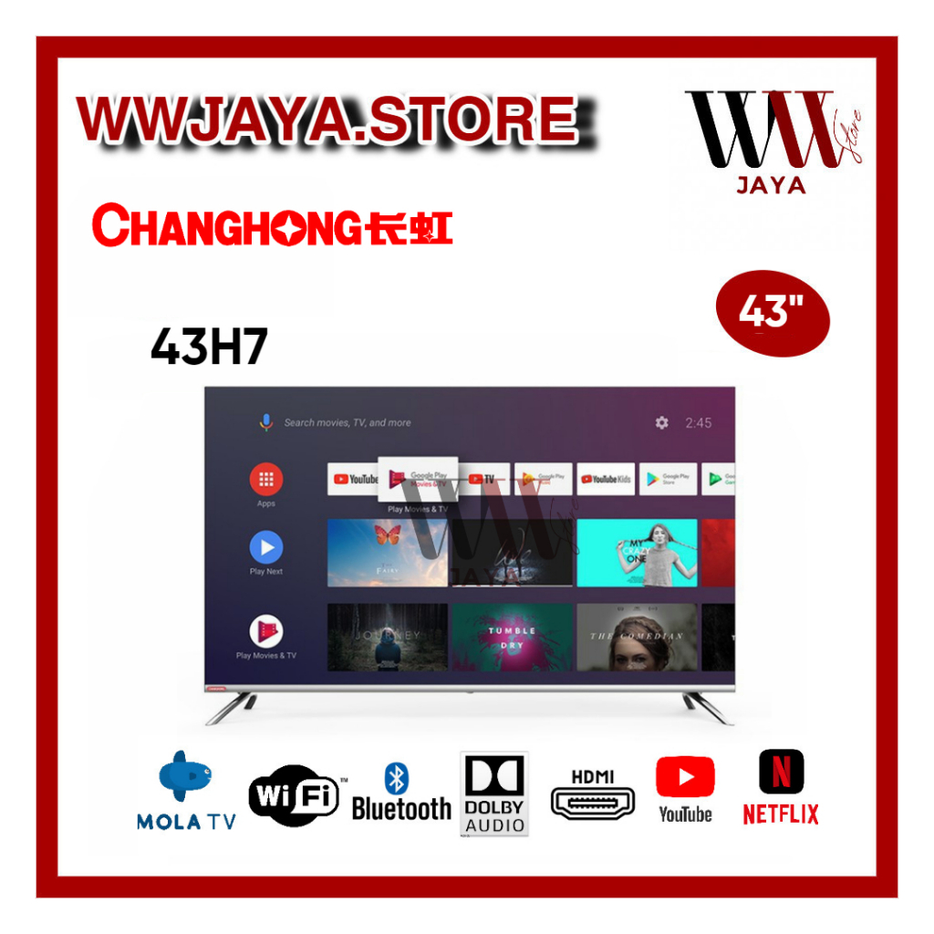 TV LED Changhong 43H7 LED Changhong 43 Inch Android TV