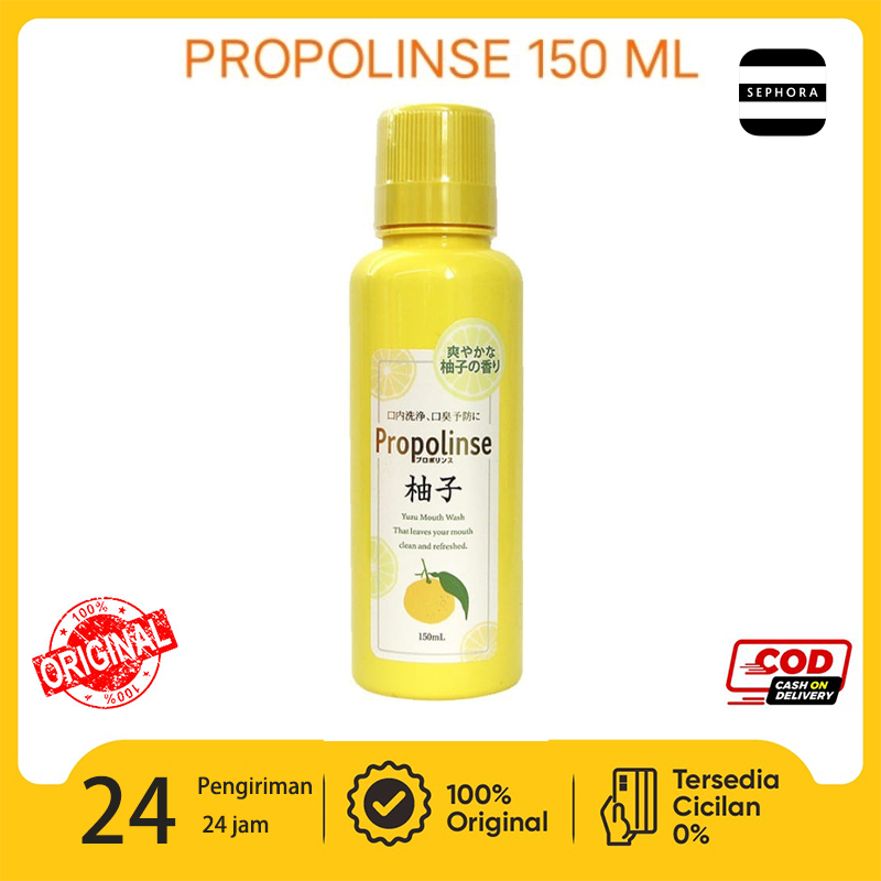 Propolinse Mouthwash-Obat Kumur Original Orange Mouthwash Sakura/Lemon/Whitening Mouthwash 150ml/Pro