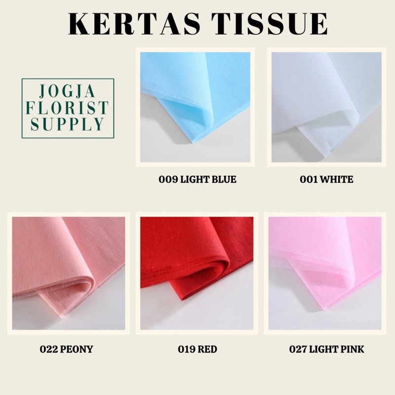 

[5 LEMBAR] Kertas Tissue Paper Craft Flower Wrapping Paper Perlengkapan Florist