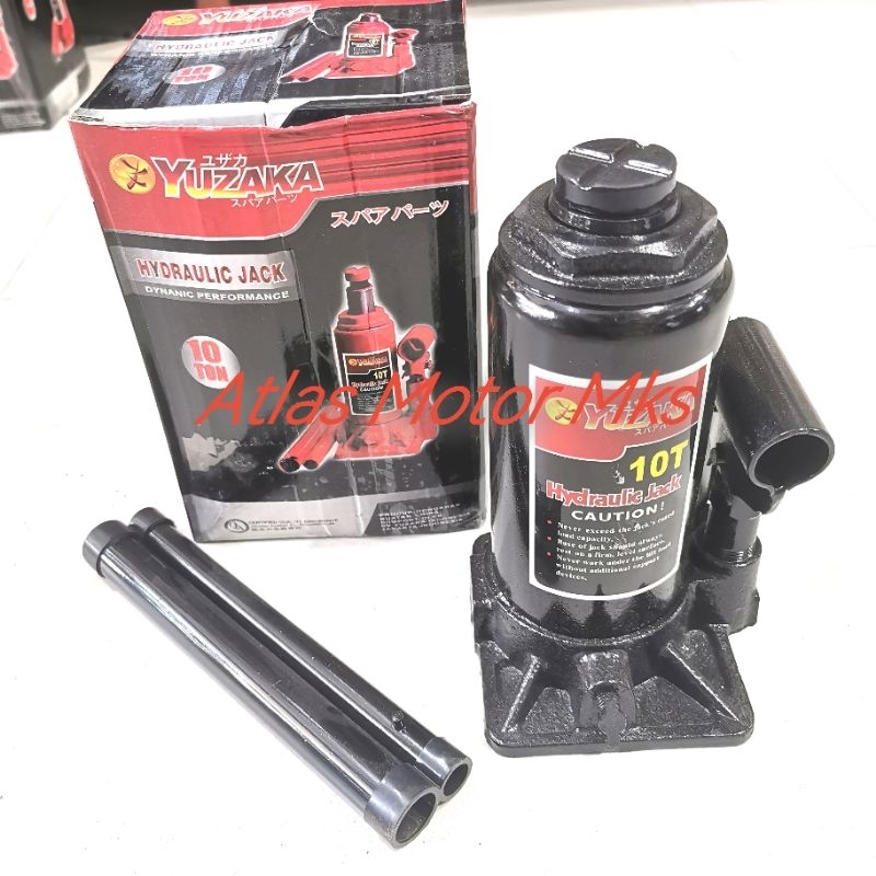 [1PC] DONGKRAK BOTOL HYDRAULIC JACK KAPASITAS 10TON - YUZAKA