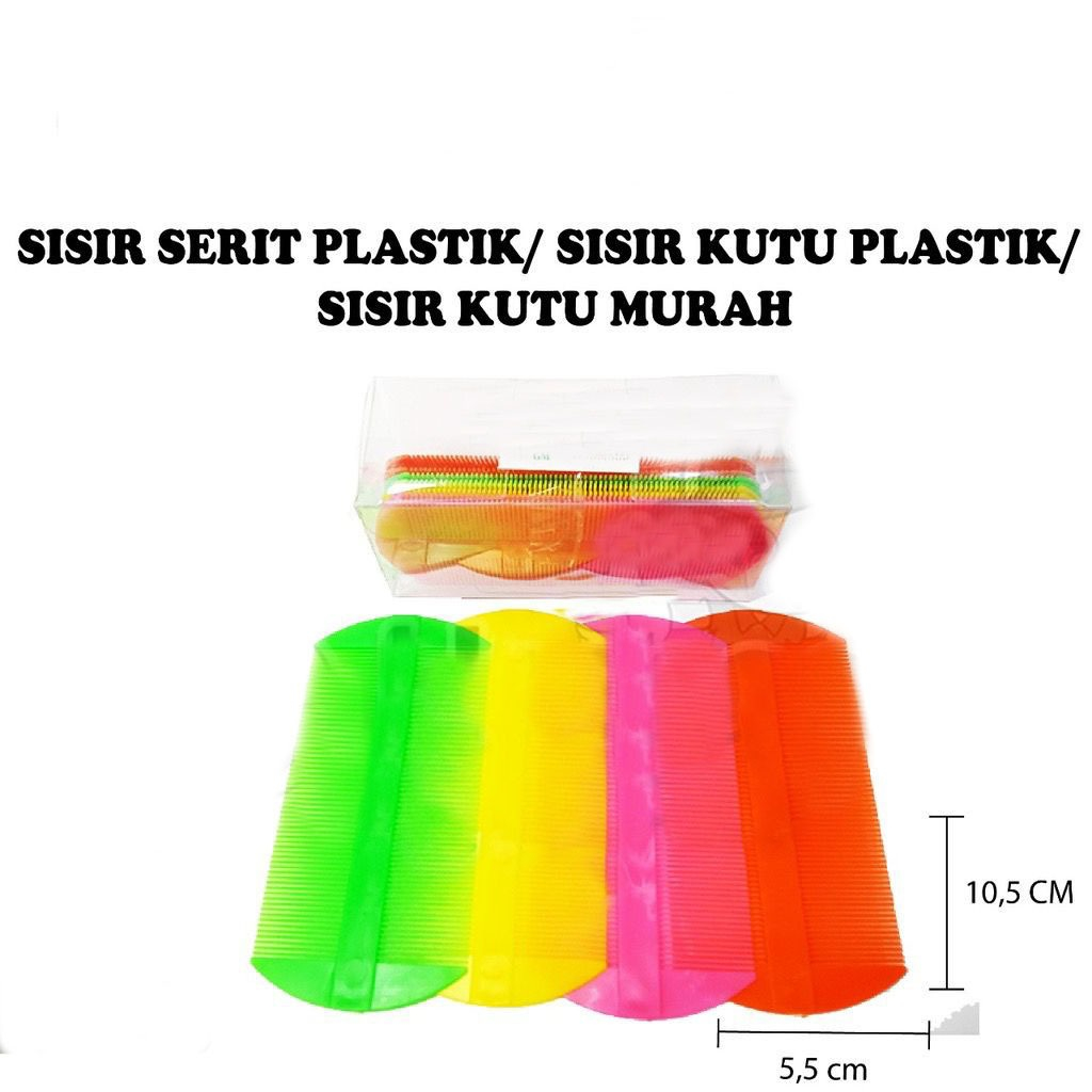 SISIR SERIT KUTU RAMBUT PLASTIK WARNA Sisir Serit Plastik Sisir Kutu Plastik Sisir Kutu Murah Sisir Serit Kuning Plastik