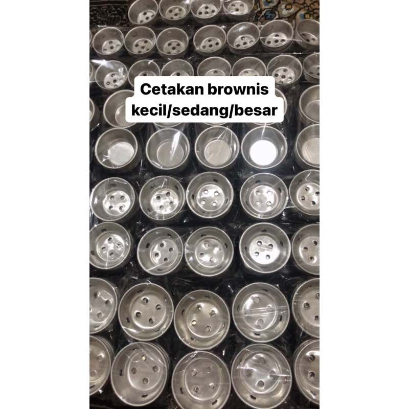Cetakan Kue Bronis Kering lusinan Bronis Bulat/Bolu Kukus/Kue Kering/Cetak alumunium/Cetakan mini