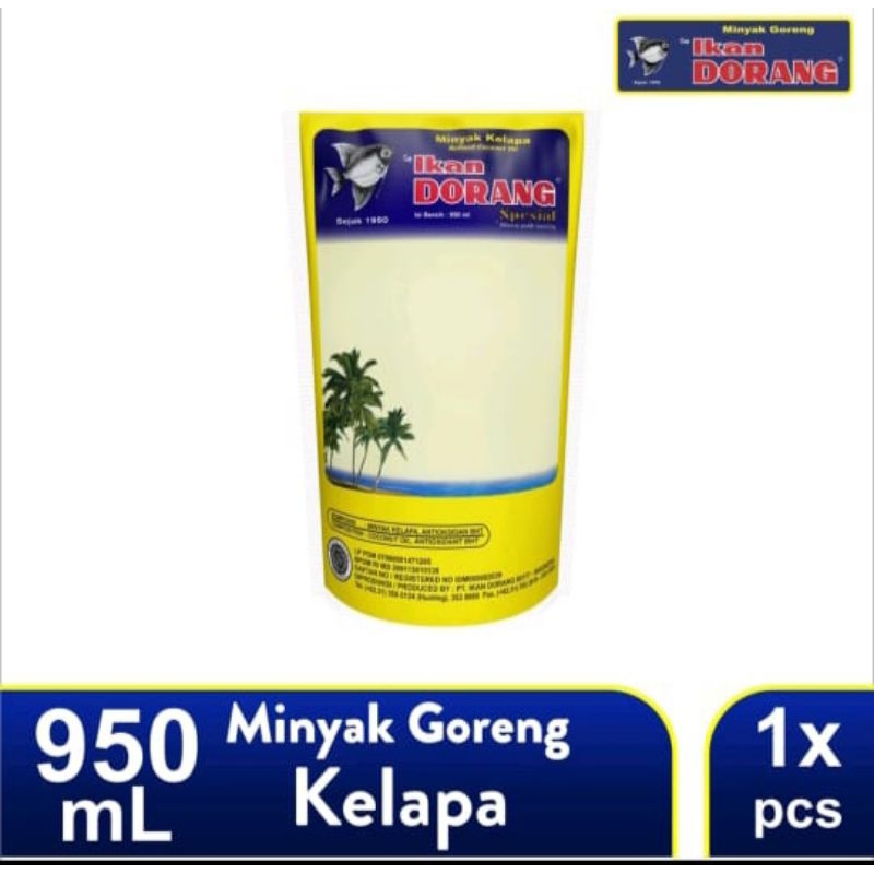 

Ikan Dorang Minyak Goreng Kelapa 950 ml