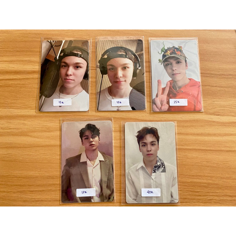photocard vernon seventeen semicolon 24h the name incomplete