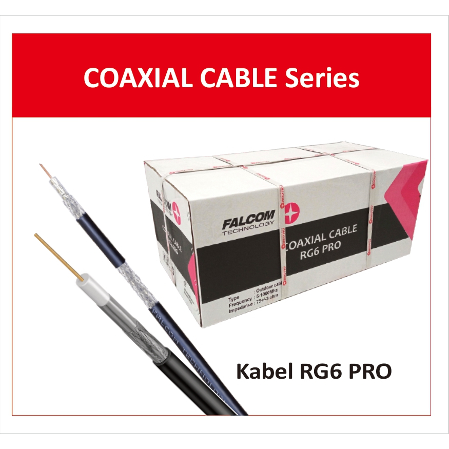 Kabel coaxial RG 6 PRO FALCOM