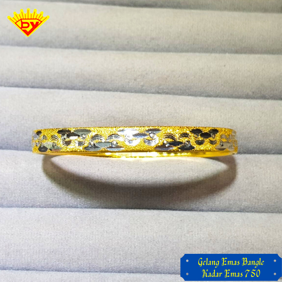 Gelang Emas Bangle Kadar Emas 750