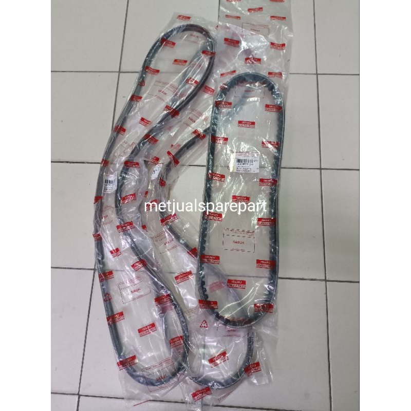 PAKET FAN BELT  TALI KIPAS AC DINAMO FAN BELT ALTERNATOR DAN AC ISUZU PANTHER 2.5  KAPSUL CAPSUL  3 