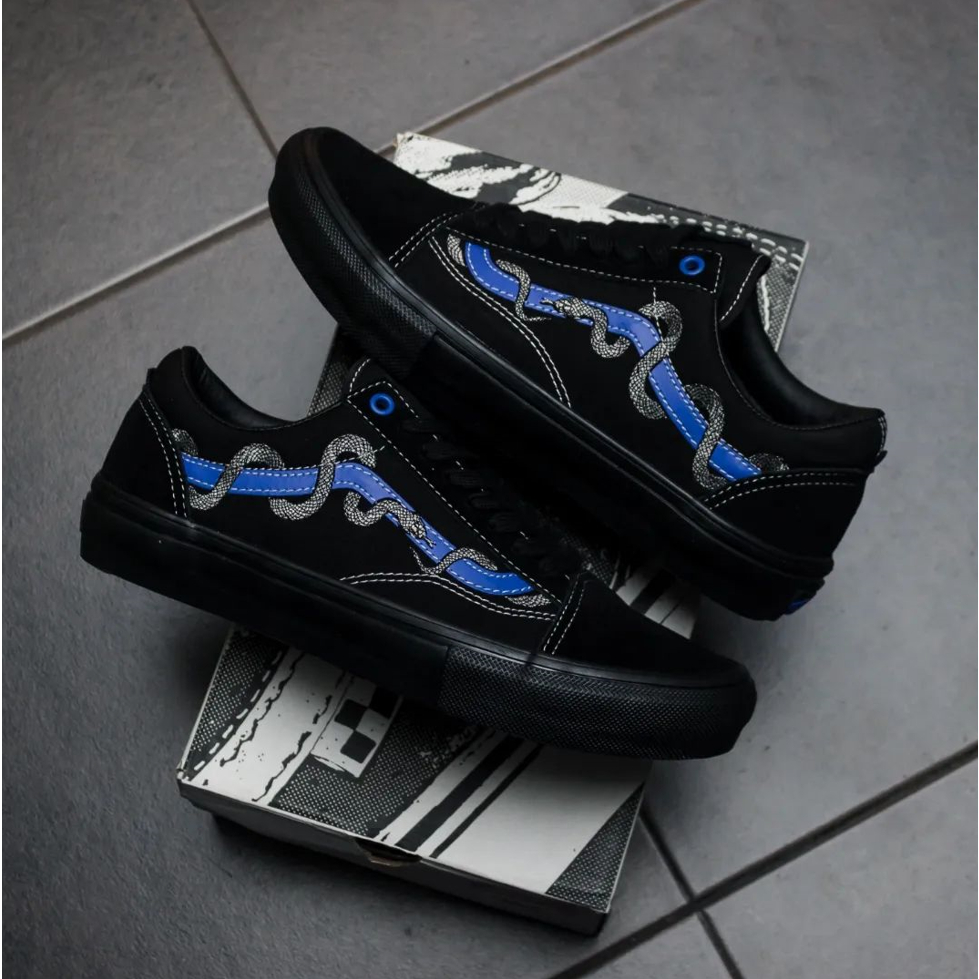 OLD SKXOOL SKATE PRO X BREANA GEERING BLUE/BLACK by FAGONSHOP