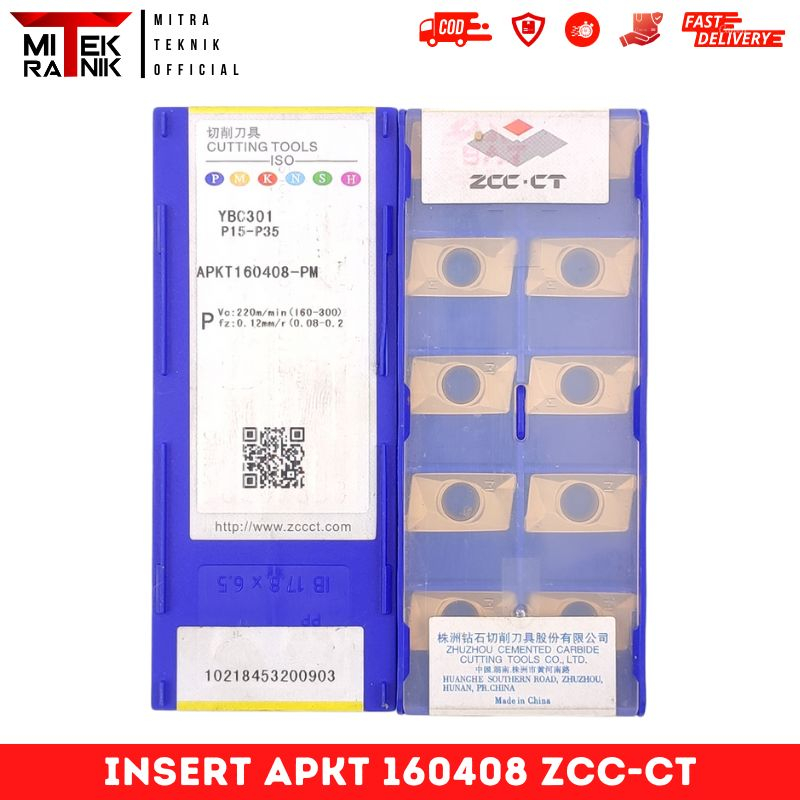 Insert Milling Insert Facemill APKT 160408 ZCC Insert APKT APMT