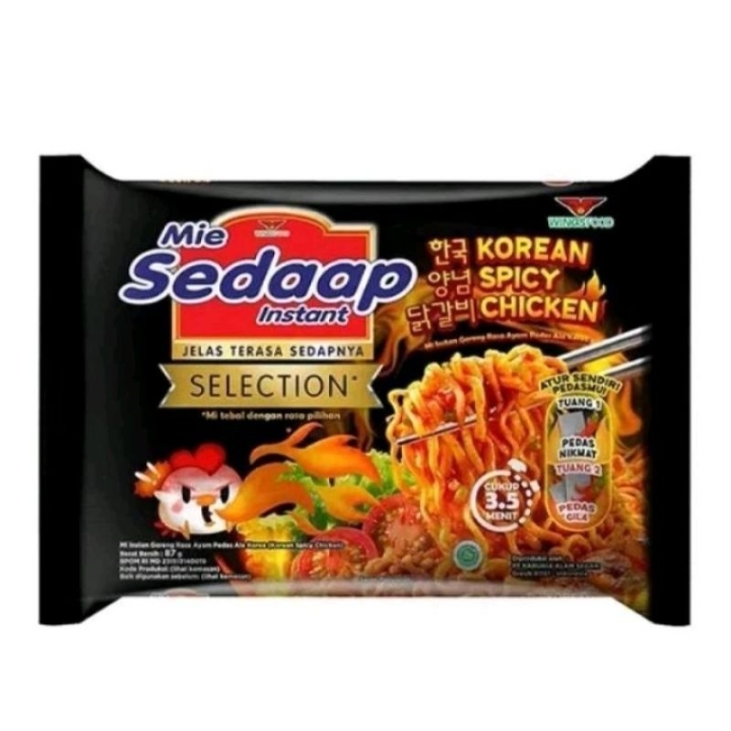 

Mie sedap korea spicy goreng 87gr