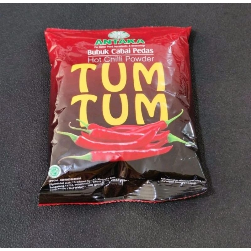 

Bubuk cabai TUM TUM ANTAKA hot chilli powder serbuk cabe pedas 100gr