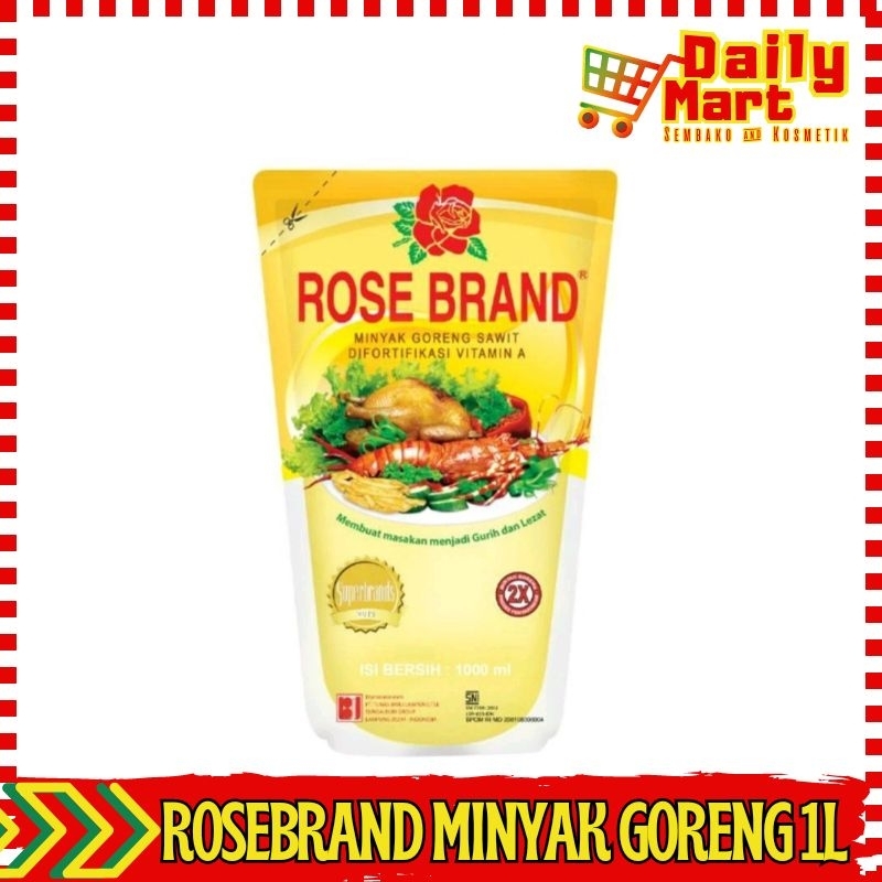 

ROSE BRAND MINYAK GORENG SAWIT KEMASAN REFILL POUCH 1 LITER HARGA HEMAT TERMURAH