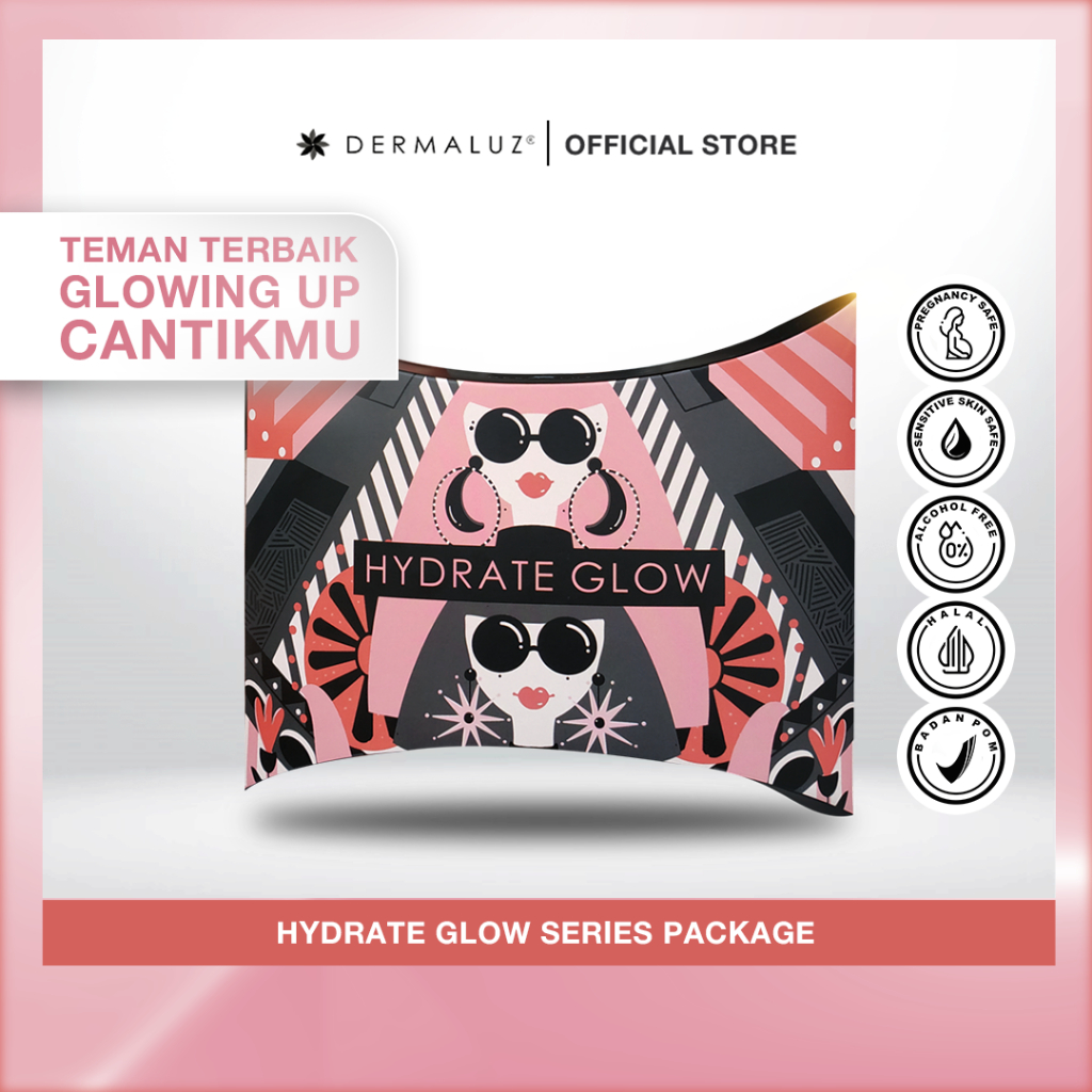 DERMALUZ Hydrate Glow Series Package