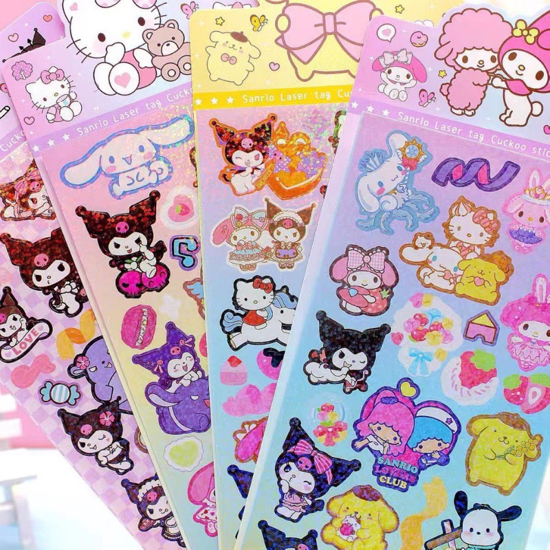 

DSX - Stiker Motif Sanrio Sticker Hologram Kuromi Melody