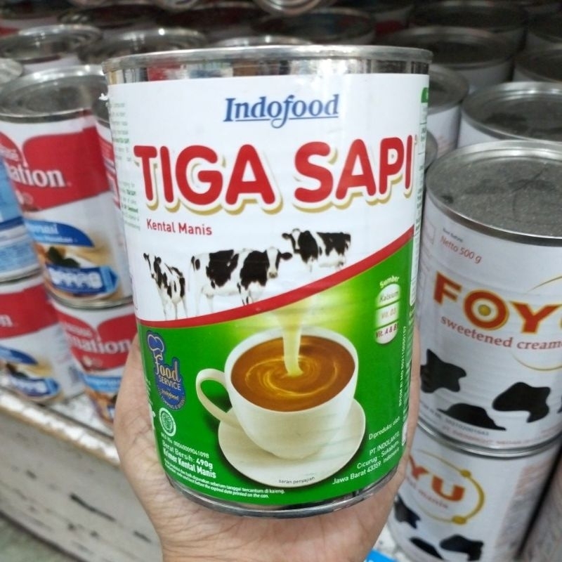 

susu kental manis tiga sapi 490g