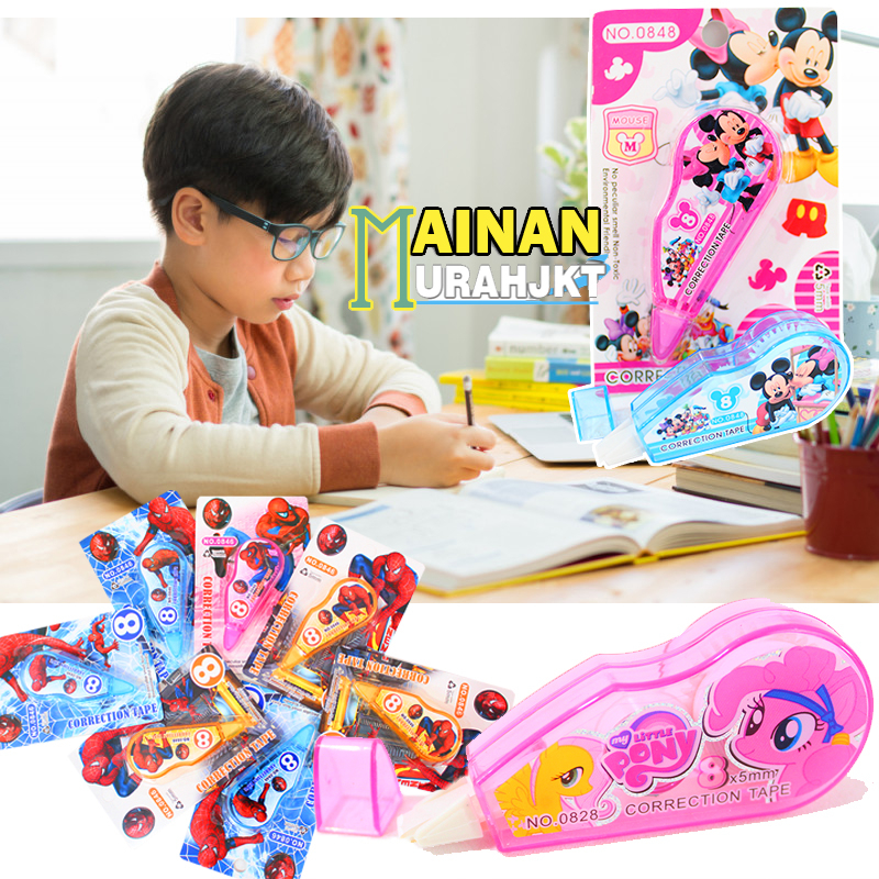 

FIGUREANS ATK ALAT CORRECTION TAPE MY LITTLE PONY NO.0828/0846 ATK TIPE X TRONDOL BENTUK SPIDERMAN MY LITTLE KUDA PONY MINI