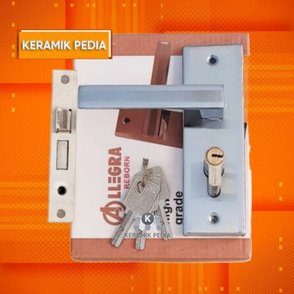 Set Handle Pintu Kunci Kecil Allegra - ES SN/CP